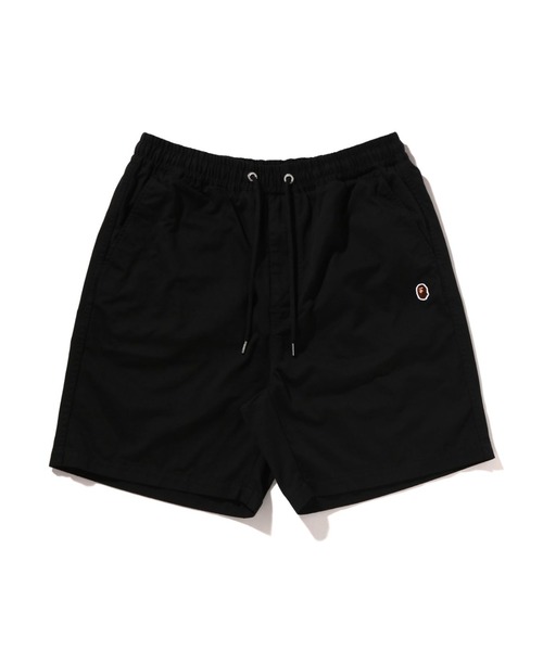 A BATHING APE(アベイシングエイプ)の「ONE POINT ELASTICATED RELAXED FIT SHORTS(その他パンツ・メンズ・ブラック/オリーブ・XX-LARGE/MEDIUM/X-LARGE/SMALL/LARGE)」の1枚目の写真