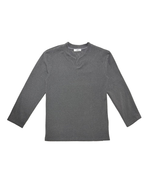 Otte（オッテ）の「Vスリットネックトップス（Tシャツ/カットソー・メンズ・ホワイト/ブラック/グレー・MEDIUM/LARGE/X-LARGE）」の18枚目の写真