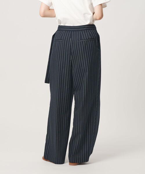 BEAUTY&YOUTH UNITED ARROWS（ビューティーアンドユースユナイテッドアローズ）の「フロントラップ ベルト パンツ ウォッシャブル（その他パンツ・レディース・ネイビー/ベージュ・S/M）」の7枚目の写真