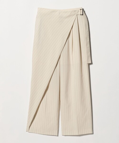 BEAUTY&YOUTH UNITED ARROWS（ビューティーアンドユースユナイテッドアローズ）の「フロントラップ ベルト パンツ ウォッシャブル（その他パンツ・レディース・ネイビー/ベージュ/ブラウン系・S/M）」の12枚目の写真