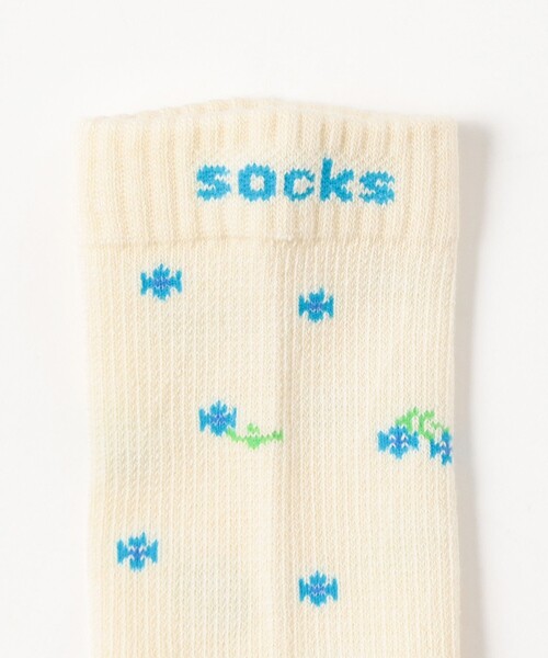 BEAMS BOY（ビームスボーイ）の「【別注】ROSTER SOX / フラワー サーマル（ソックス/靴下・レディース・ピンク/ブルー・ONE SIZE）」の3枚目の写真