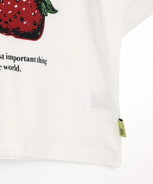 MAKE YOUR DAY(メイクユアデイ)の「バナナイチゴロゴ半袖Tシャツ(Tシャツ/カットソー・メンズ・オフホワイト/グレー/チャコールグレー/レッド・M/L)」の18枚目の写真