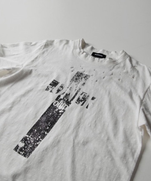 ROARINGRAD(ロアリングラド)の「【ROARINGRAD】Cross Damage Slub T-Shirt / 【ロアリングラド】クロスダメージスラブ半袖Tシャツ(Tシャツ/カットソー・メンズ・ブラック/ホワイト・L/M)」の13枚目の写真