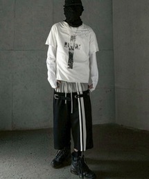 ROARINGRAD（ロアリングラド）の「【ROARINGRAD】Cross Damage Slub T-Shirt / 【ロアリングラド】クロスダメージスラブ半袖Ｔシャツ（Tシャツ/カットソー）」