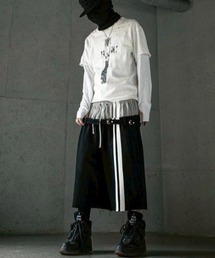 ROARINGRAD（ロアリングラド）の「【ROARINGRAD】Cross Damage Slub T-Shirt / 【ロアリングラド】クロスダメージスラブ半袖Ｔシャツ（Tシャツ/カットソー）」
