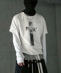 ROARINGRAD（ロアリングラド）の「【ROARINGRAD】Cross Damage Slub T-Shirt / 【ロアリングラド】クロスダメージスラブ半袖Ｔシャツ（Tシャツ/カットソー）」