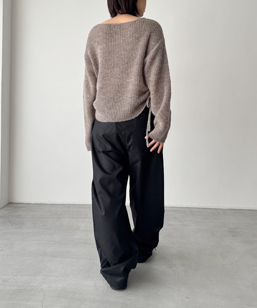 CANAL JEAN(キャナルジーン)の「SUPERTHANKS サイドタックバルーンパンツ(その他パンツ・レディース・ブラック・SMALL)」の4枚目の写真