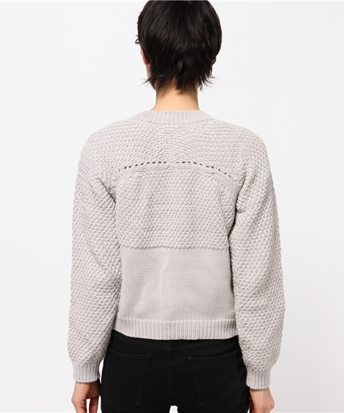 OKIRAKU（オキラク）の「【OKIRAKU】cotton cardigan（カーディガン/ボレロ・レディース・ライトグレー/キャメル・FREE）」の5枚目の写真