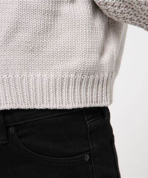 OKIRAKU（オキラク）の「【OKIRAKU】cotton cardigan（カーディガン/ボレロ・レディース・ライトグレー/キャメル・FREE）」の8枚目の写真