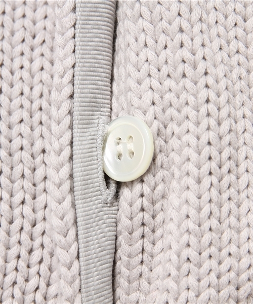 OKIRAKU（オキラク）の「【OKIRAKU】cotton cardigan（カーディガン/ボレロ・レディース・ライトグレー/キャメル・FREE）」の9枚目の写真