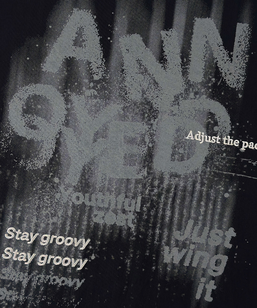 ANNOYED(アノイド)の「グランジペインティンググラフィック半袖LQ2TU302_BLACK(Tシャツ/カットソー・メンズ・その他・95/100/105)」の4枚目の写真