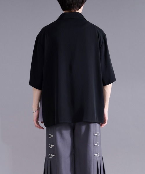 Ellno Loset(エルノロゼット)の「2wayラインジップデザインシャツ(シャツ/ブラウス・メンズ・オフホワイト/ブラック・MEDIUM/SMALL/LARGE)」の16枚目の写真