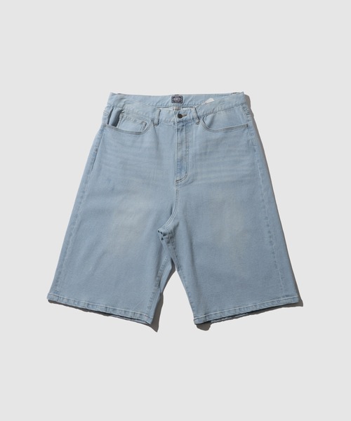 NAVY(ネイビー)の「NAVY ヴィンテージ加工 ストレッチデニム 5PKワイドショーツ(デニムパンツ・メンズ・ライトインディゴブルー/ブラック/ダークインディゴブルー・XL/M/L)」の13枚目の写真
