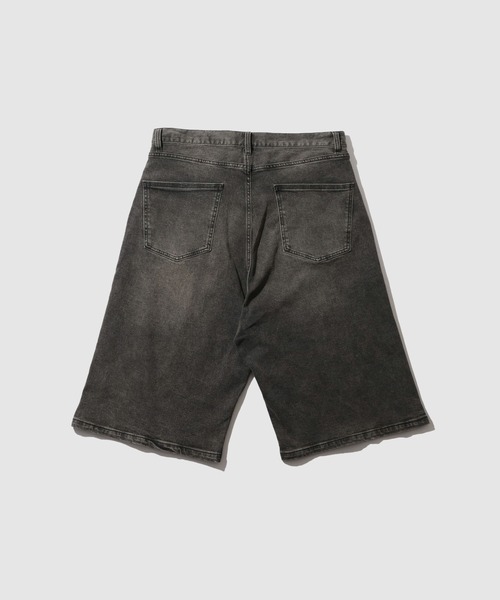 NAVY(ネイビー)の「NAVY ヴィンテージ加工 ストレッチデニム 5PKワイドショーツ(デニムパンツ・メンズ・ライトインディゴブルー/ブラック/ダークインディゴブルー・XL/M/L)」の15枚目の写真