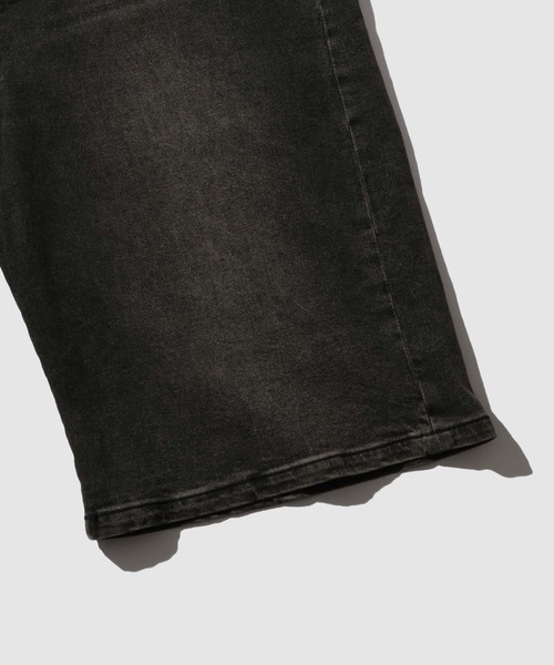 NAVY(ネイビー)の「NAVY ヴィンテージ加工 ストレッチデニム 5PKワイドショーツ(デニムパンツ・メンズ・ライトインディゴブルー/ブラック/ダークインディゴブルー・XL/M/L)」の19枚目の写真