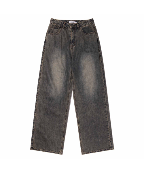 KIRSH（キルシー）の「プレーンワイドフィットデニムパンツ[ダークブルー]（デニムパンツ・レディース・その他・SMALL/MEDIUM）」の2枚目の写真