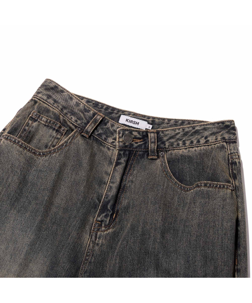 KIRSH（キルシー）の「プレーンワイドフィットデニムパンツ[ダークブルー]（デニムパンツ・レディース・その他・SMALL/MEDIUM）」の3枚目の写真