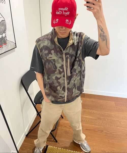 STANCE SEOUL(スタンス・ソウル)の「NYLON REVERSIBLE VEST (BEIGE & WOODLAND CAMO)(ダウンベスト・レディース・その他・S-M/M-L)」の4枚目の写真