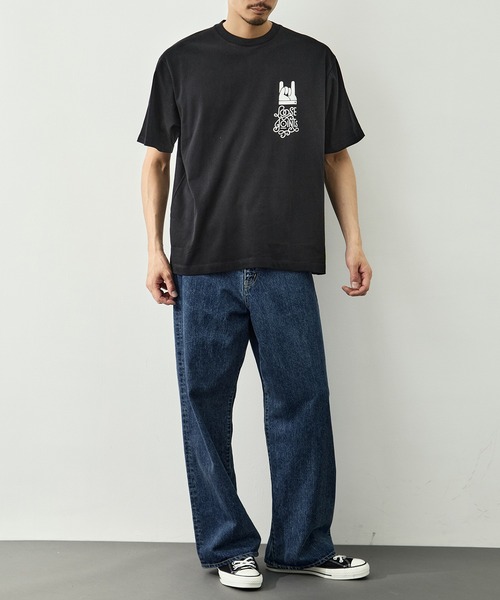 LOOSE JOINTS(ルーズジョインツ)の「【LOOSE JOINTS/ルーズジョインツ】SPECTATOR - BORN TO LOOSE S/S TEE(Tシャツ/カットソー・メンズ・ホワイト/ブラック・L/M/S)」の6枚目の写真