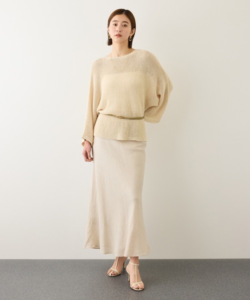 ROPE'（ロペ）の「ドルマンスリーブプルオーバーニット/イージーケア（ニット/セーター・レディース・ブラック/ベージュ系その他/キャメル・FREE）」の19枚目の写真