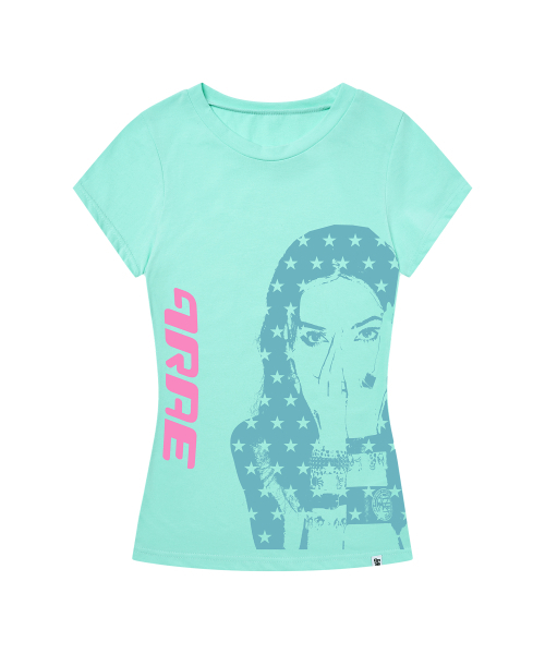 GRAVER（グレーバー）の「[ウーマン]SIDE ME ベイビーティー_3カラー（Tシャツ/カットソー・レディース・ミント/PINK/ホワイト・ONE SIZE）」の9枚目の写真