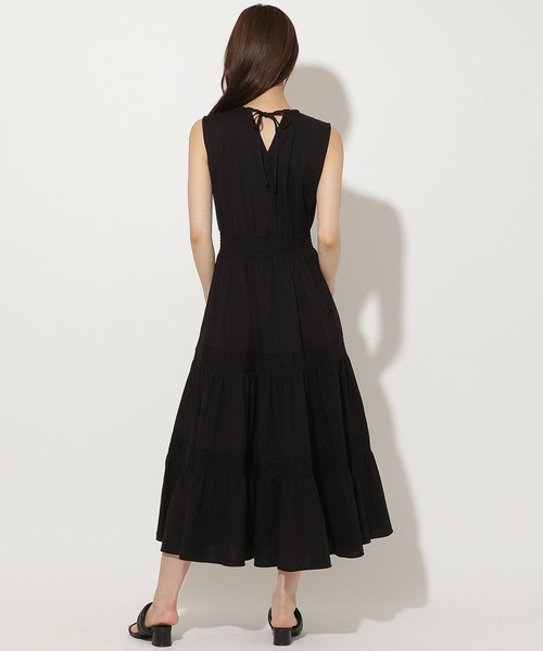 AND COUTURE（アンドクチュール）の「レーストリムティアードカットワンピース（ワンピース・レディース・カーキ/ブラック/オフホワイト・FREE）」の17枚目の写真