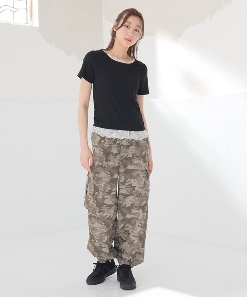 Honeys(ハニーズ)の「迷彩柄カーゴパンツ(カーゴパンツ・レディース・カーキ系1・L/LL/M/S/SS)」の5枚目の写真