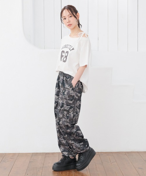 Honeys(ハニーズ)の「迷彩柄カーゴパンツ(カーゴパンツ・レディース・カーキ系1・L/LL/M/S/SS)」の9枚目の写真