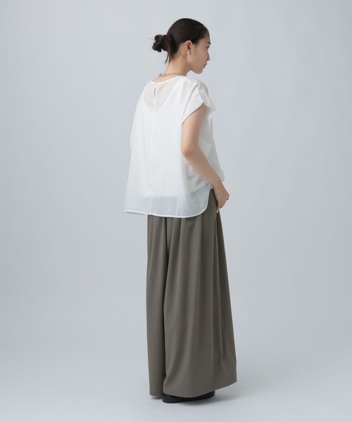 LEPSIM（レプシィム）の「2WAYギャザーパンツ　817068（その他パンツ・レディース・カーキブラウン/ブラック/ライトグリーン/アイボリー・FREE）」の5枚目の写真
