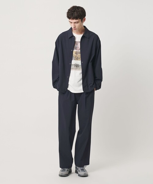 BEAUTY&YOUTH UNITED ARROWS(ビューティーアンドユースユナイテッドアローズ)の「【WEB限定】360°MASTER 1プリーツ ストレート イージーパンツ NO.8 セットアップ対応 撥水 ストレッチ ウォッシャブル(その他パンツ・メンズ・ネイビー・XL/L/M/S)」の4枚目の写真