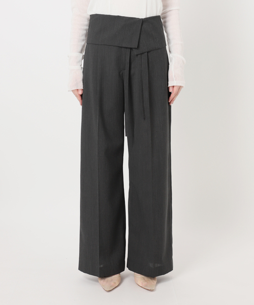 plage(プラージュ)の「WO/TA flap パンツ(スラックス・レディース・グレー/チャコールグレー・36/34/38)」の21枚目の写真