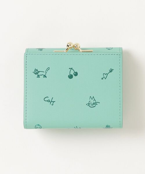 Paul Smith(ポールスミス)の「カラードゥードゥル 3つ折りがま口財布 / 555433 W180CA(財布・レディース・ピンク/ミント/ネイビー・FREE)」の17枚目の写真