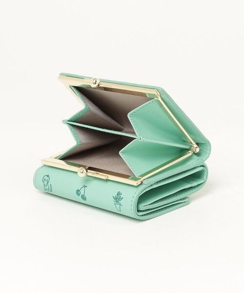 Paul Smith(ポールスミス)の「カラードゥードゥル 3つ折りがま口財布 / 555433 W180CA(財布・レディース・ピンク/ミント/ネイビー・FREE)」の20枚目の写真