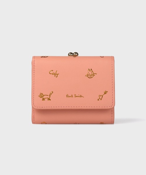 Paul Smith(ポールスミス)の「カラードゥードゥル 3つ折りがま口財布 / 555433 W180CA(財布・レディース・ピンク/ミント/ネイビー・FREE)」の3枚目の写真