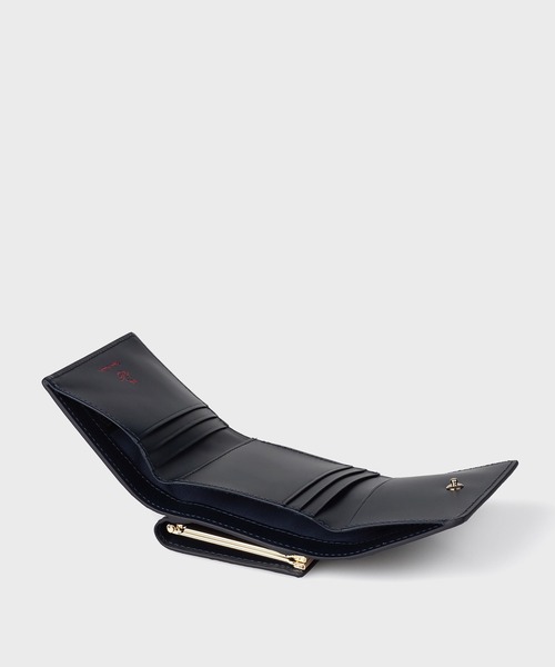 Paul Smith(ポールスミス)の「カラードゥードゥル 3つ折りがま口財布 / 555433 W180CA(財布・レディース・ピンク/ミント/ネイビー・FREE)」の10枚目の写真