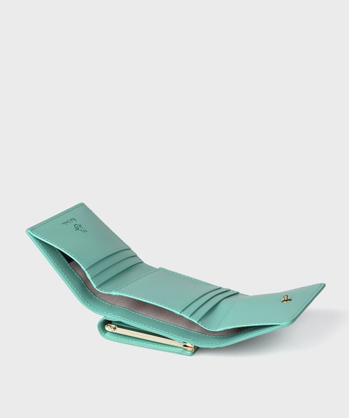 Paul Smith(ポールスミス)の「カラードゥードゥル 3つ折りがま口財布 / 555433 W180CA(財布・レディース・ピンク/ミント/ネイビー・FREE)」の6枚目の写真