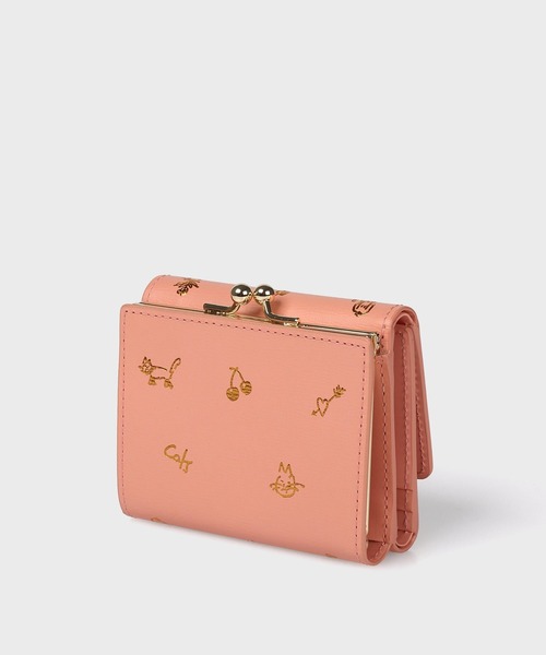 Paul Smith(ポールスミス)の「カラードゥードゥル 3つ折りがま口財布 / 555433 W180CA(財布・レディース・ピンク/ミント/ネイビー・FREE)」の12枚目の写真