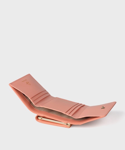 Paul Smith(ポールスミス)の「カラードゥードゥル 3つ折りがま口財布 / 555433 W180CA(財布・レディース・ピンク/ミント/ネイビー・FREE)」の14枚目の写真