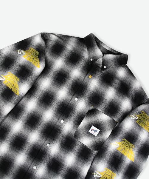 WEIRDWORLD(ウィアード ワールド)の「JONNA WEIRD フランネルシャツ(シャツ/ブラウス・レディース・ブラック・X-LARGE/LARGE/MEDIUM)」の3枚目の写真