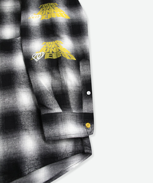 WEIRDWORLD(ウィアード ワールド)の「JONNA WEIRD フランネルシャツ(シャツ/ブラウス・レディース・ブラック・X-LARGE/LARGE/MEDIUM)」の6枚目の写真