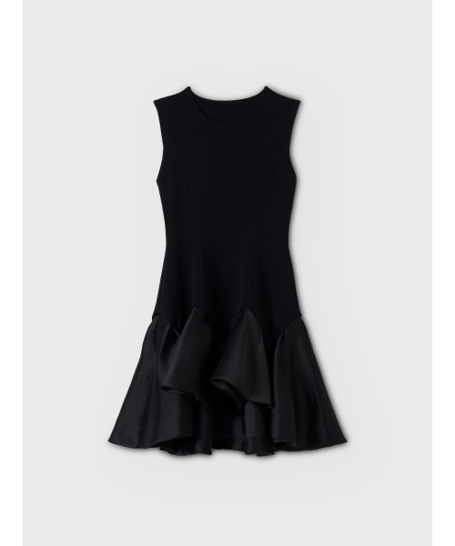 EIMY ISTOIRE(エイミーイストワール)の「WAVY KNIT MINI DRESS(ワンピース・レディース・オフホワイト/ブラック/ピンクベージュ・F)」の14枚目の写真