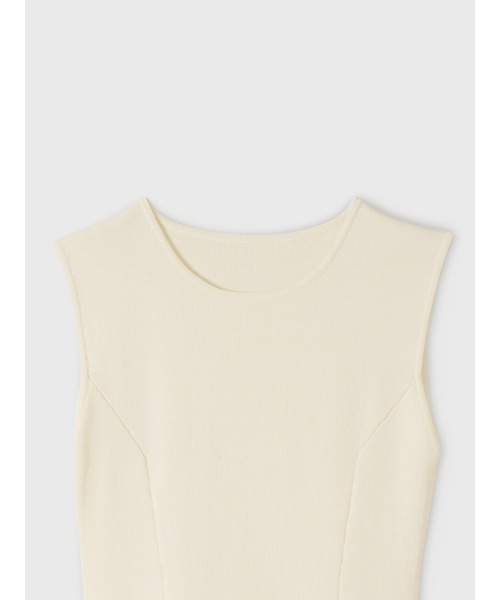 EIMY ISTOIRE(エイミーイストワール)の「WAVY KNIT MINI DRESS(ワンピース・レディース・オフホワイト/ブラック/ピンクベージュ・F)」の17枚目の写真