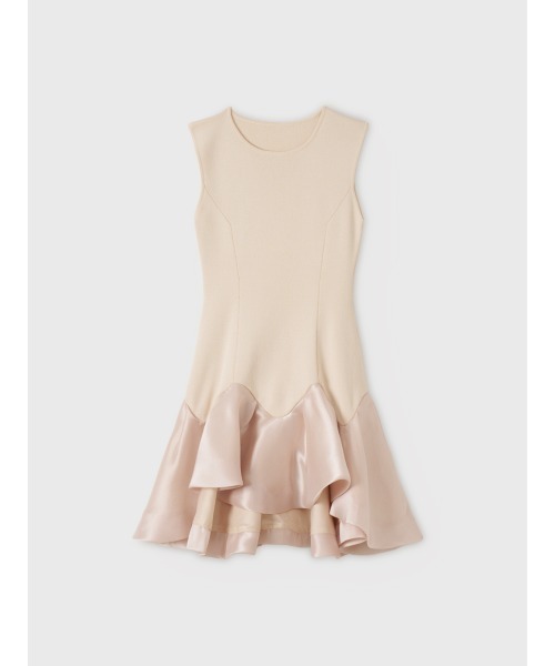 EIMY ISTOIRE(エイミーイストワール)の「WAVY KNIT MINI DRESS(ワンピース・レディース・オフホワイト/ブラック/ピンクベージュ・F)」の13枚目の写真