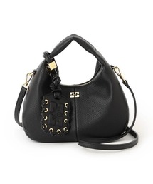 GANNI | HOBO MINI GRAINED(ハンドバッグ)