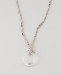 IENA | AZUR/アズール Twisted Satin Silk Glass Necklace S ネックレス(ネックレス)