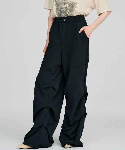 PRANK PROJECT(プランクプロジェクト)の「【2026Autumn Pre-Order】タッキングスウェットパンツ / Tucking Sweatpants(スウェットパンツ・レディース・ブルー/チャコールグレー・38/36)」の17枚目の写真