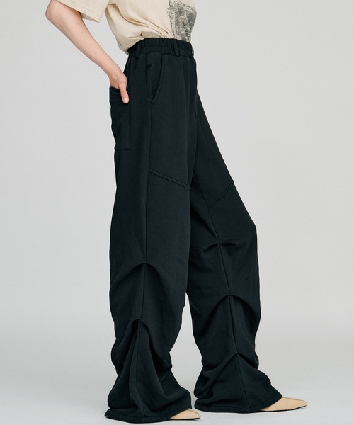 PRANK PROJECT(プランクプロジェクト)の「【2026Autumn Pre-Order】タッキングスウェットパンツ / Tucking Sweatpants(スウェットパンツ・レディース・ブルー/チャコールグレー・38/36)」の19枚目の写真