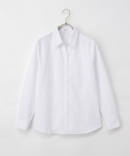 Honeys(ハニーズ)の「【らくらくアイロン】らくらくスキッパーシャツ(シャツ/ブラウス・レディース・ホワイト×ネイビー/ブラック/ライトホワイト/グレー×ホワイト/ピンク・3L/L/LL/M/S)」の17枚目の写真