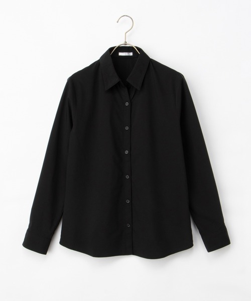 Honeys(ハニーズ)の「【らくらくアイロン】らくらくスキッパーシャツ(シャツ/ブラウス・レディース・ホワイト×ネイビー/ブラック/ライトホワイト/グレー×ホワイト/ピンク・3L/L/LL/M/S)」の19枚目の写真