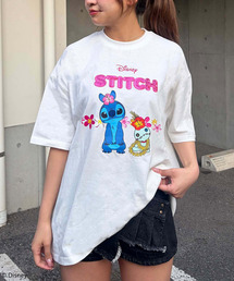 4GEEKs by SPIRALGIRL（フォーギークスバイスパイラルガール）の「【Disney/ディズニー/スティッチ】オーバーＴシャツ（Tシャツ/カットソー）」